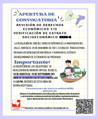 Revisión de Derechos Económicos y/o Verificación de Estrato Socioeconómico 2025-2